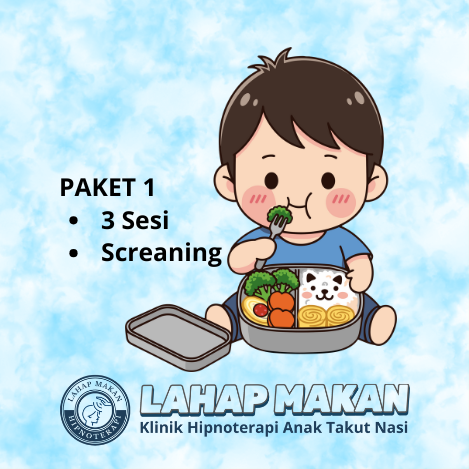 Hipnoterapi anak takut nasi 1 sesi