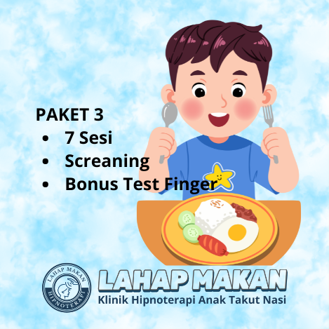 Hipnoterapi Anak Takut Nasi Paket 3 Sesi